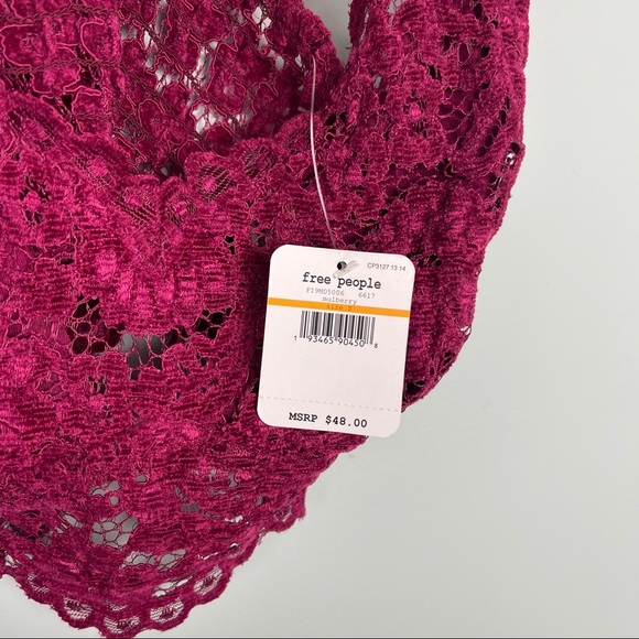 Free People Intimates Celine Bralette Mulberry - Picture 10 of 11